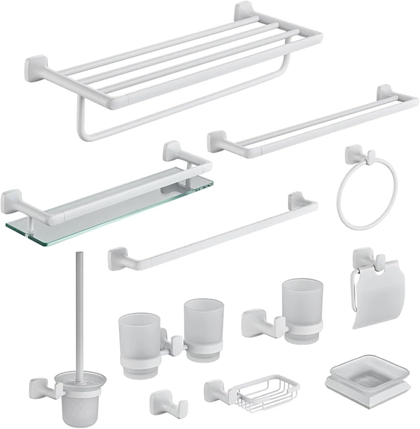 Stainless Steel Bathroom Wall Mounted Hardware Towel Rack Toilet Paper Holder Towel Bar Hook Bathroom Accessories(Robe Hook)