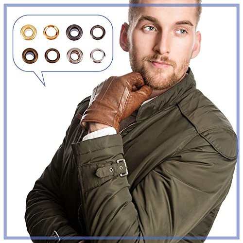 GORGECRAFT 200 Sets 4 Farben Ösen Und Ösen 3 mm Loch Selbsttragende Öse Mini Crop A Dile Ösen Mit Unterlegscheiben Für Papierhandwerk Perlenkerne Kleidung Leder Leinwand