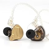 Linsoul KZ ZSN PRO X Dual Driver 1BA+1DD Hybrid Metal Earphones HiFi in-Ear Monitor with Detachable Recessed 2Pin Cable,Zinc Alloy Panel (Without Mic, Black)