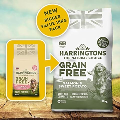 Harringtons Grain Free Salmon & Sweet Potato Dog Food Cover