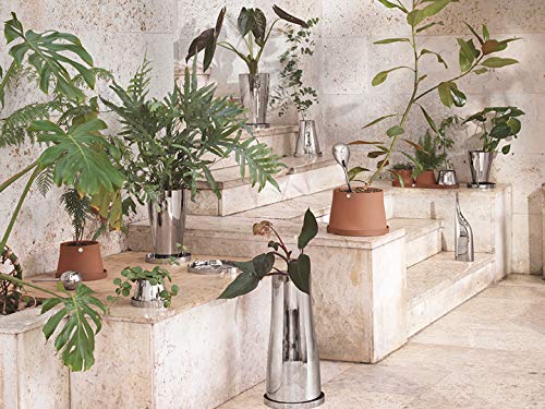 Georg Jensen Designer Reversible Garden Pot And Saucer, Stainless Steel, Small #TOP1