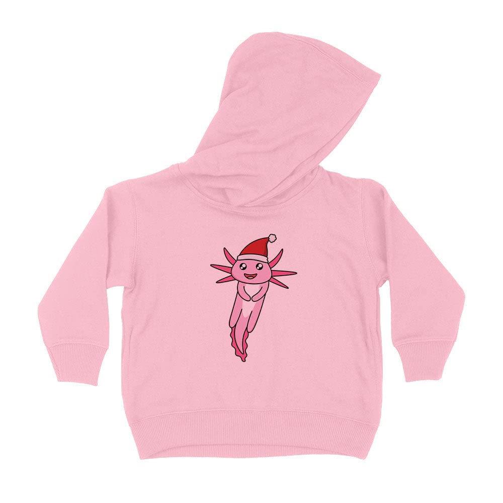 Christmas Axolotl Kids Hoodie Sweatshirt Toddler 4T Light Pink