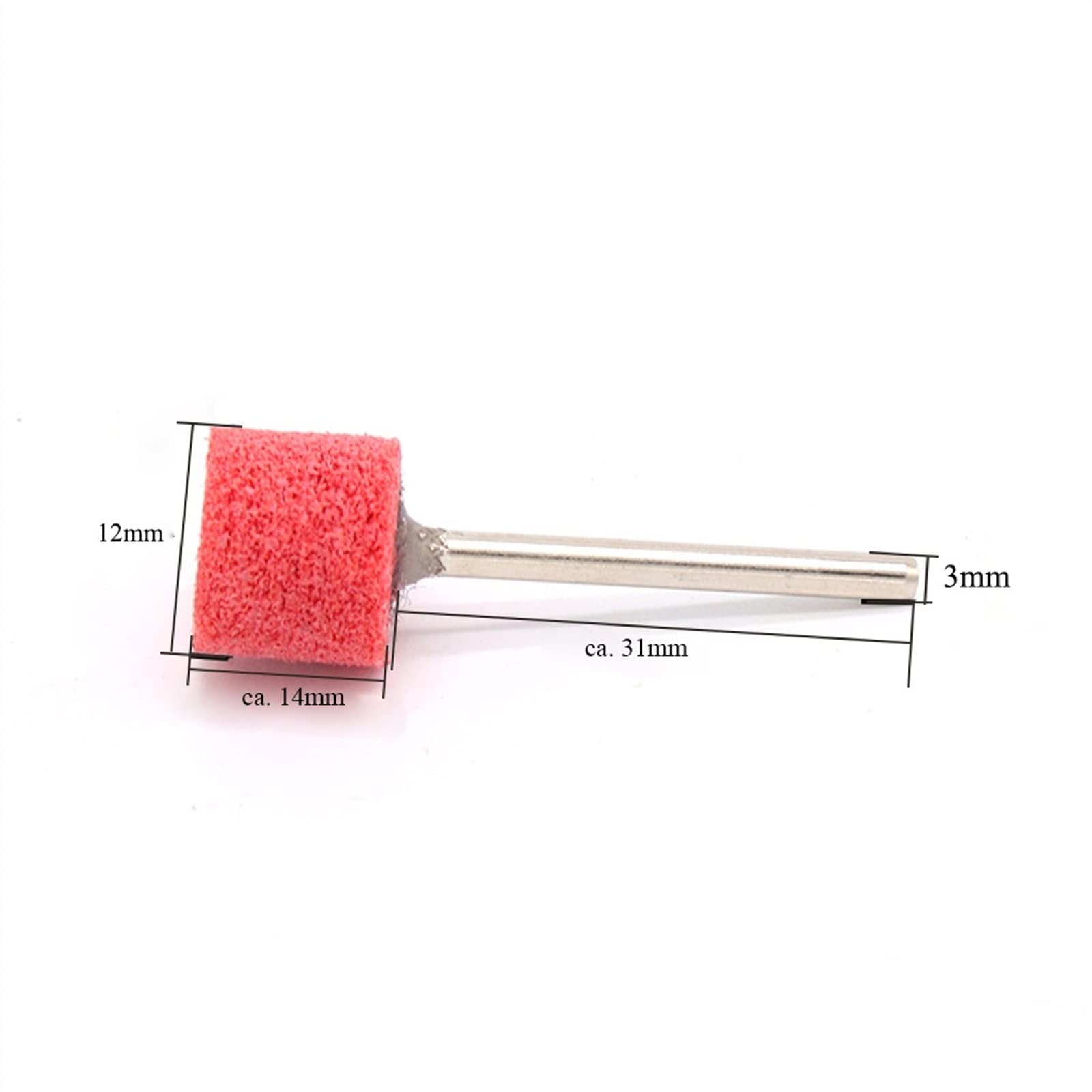 Tarcza polerska z włókna nylonowego 12 mm 1/8 trzpienia Tarcza ścierna o ziarnistości 150-1000(10pcsx240Grit)