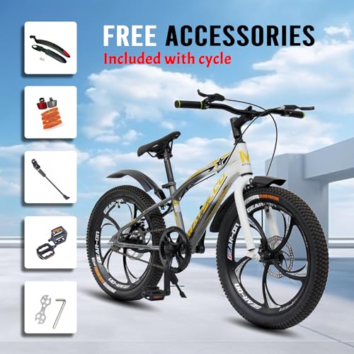 Image of MATELCO Urbano A20 MAGWHEEL 20 inch Kids Cycle (White Gray)