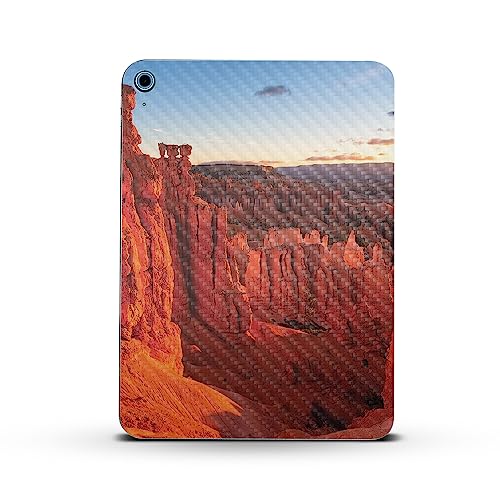 Image of MightySkins Carbon Fiber Skin Compatible with Apple iPad 10.9 inch 10th Gen (2022) Full Wrap Kit - The Hammer | Protective, Durable Textured Carbon Fiber Finish | Easy to Apply | Made in The USA