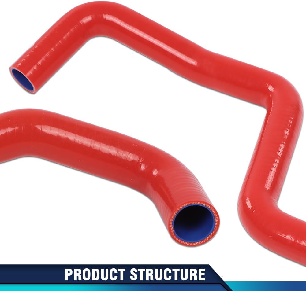 PIT66 Red Silicone Radiator Hose Kit Compatible with Honda/Acura Integra DC4 DB7 RS LS GS SE with B18B1 Engine 1994-2001