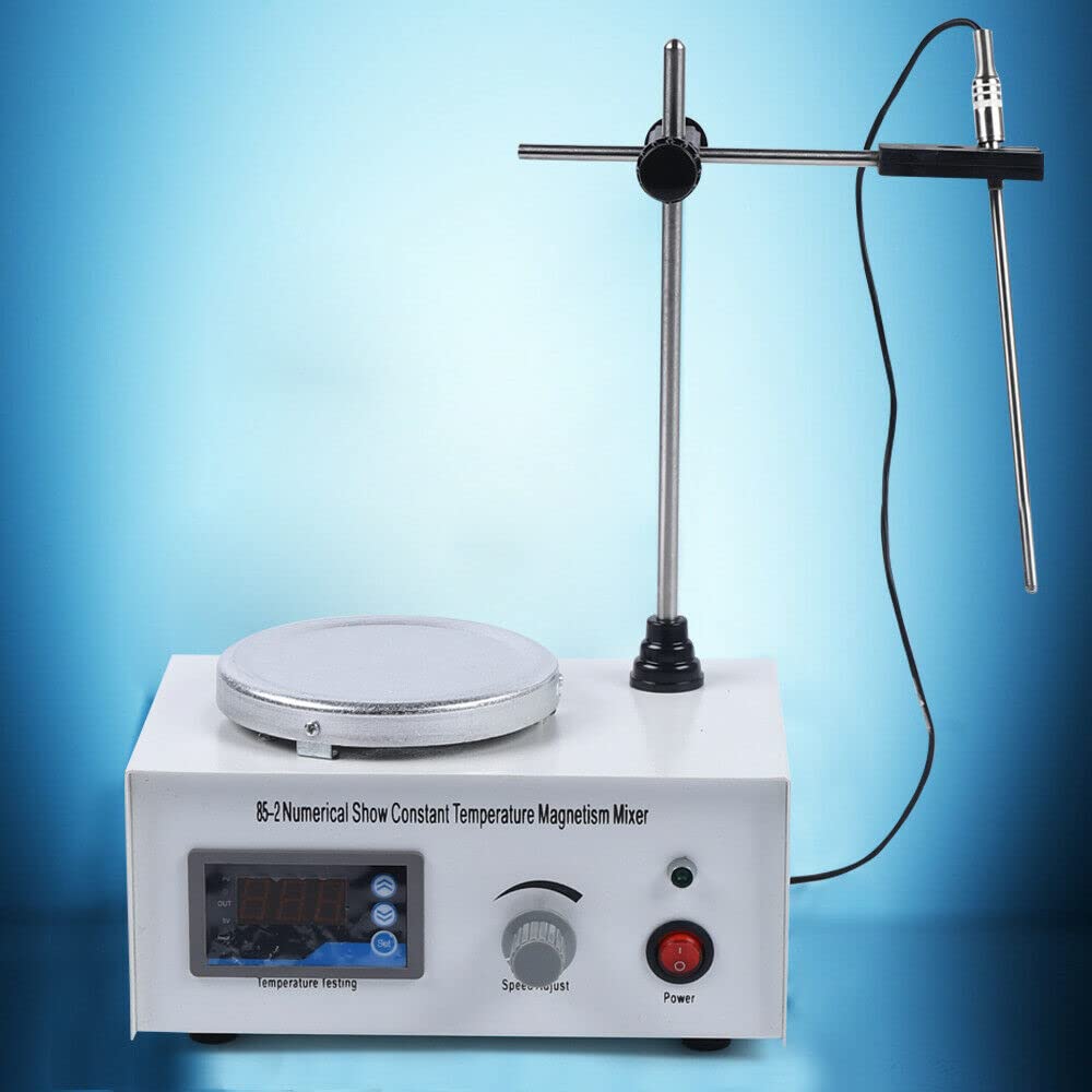 Mezclador de laboratorio digital magnético 1000 ml 20 W Stirring Varilla agitadora magnética Mezclador con placa calefactora eléctrica industrial licuadora de líquidos 2400 rpm 220 V