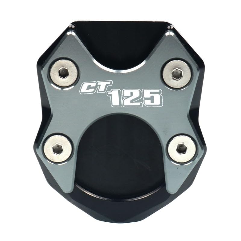 Plaque support moto CT125 solution béquille enfoncée dans le bitume - 5