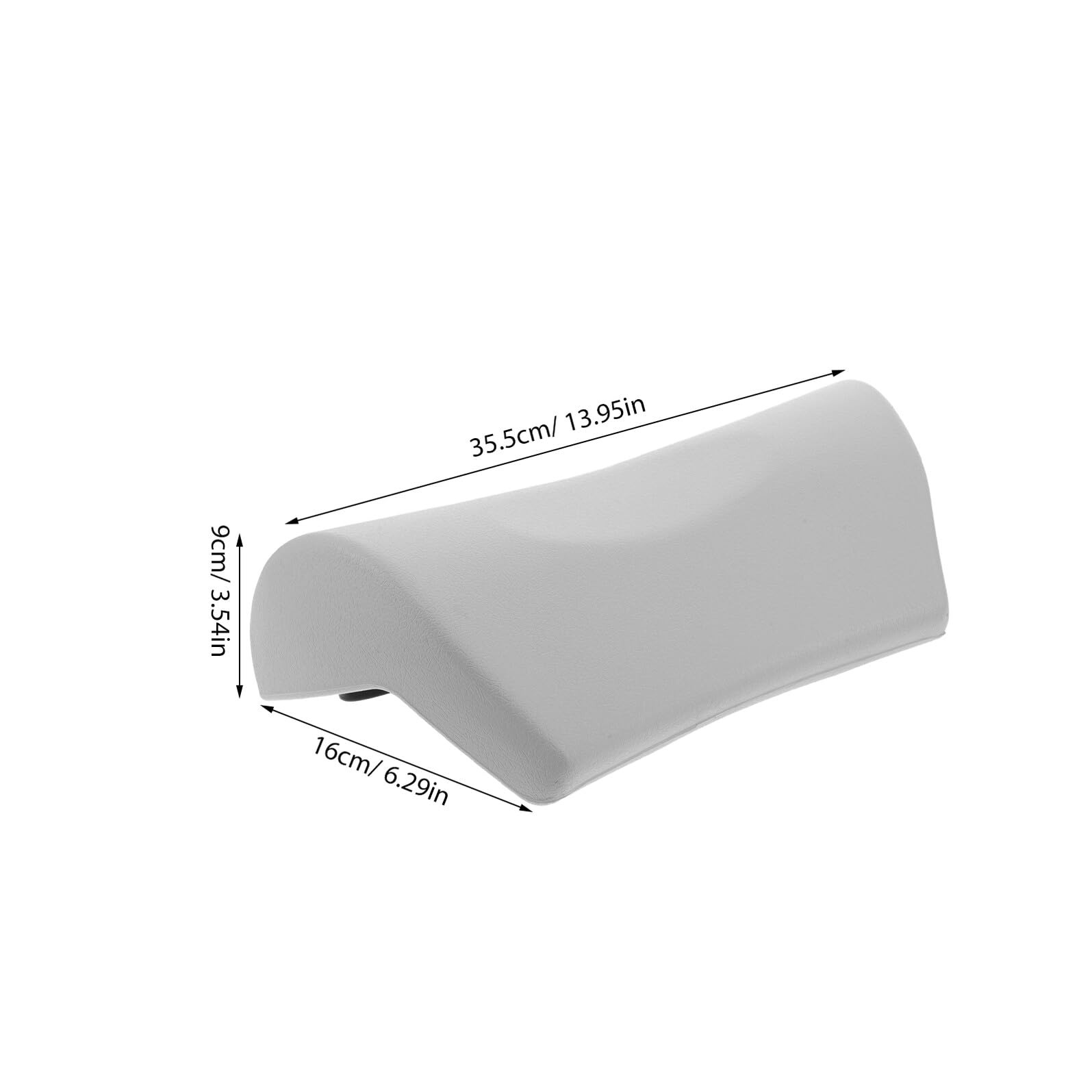 Almohada de Bañera PU con Ventosas, Soporte Ergonómico