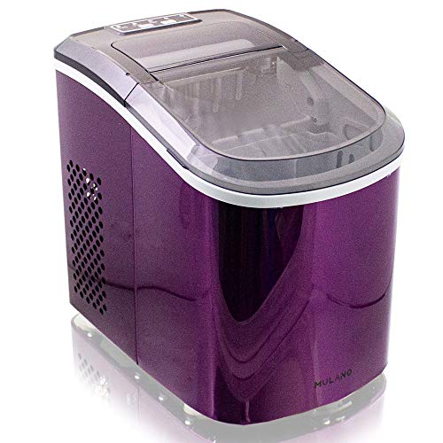 Eiswürfelmaschine Edelstahl Eiswürfelbereiter Eiswürfel Ice Maker Eis Maschine Icemaker (Lila) – Bild 3