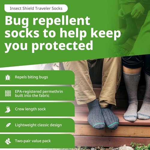 Traveler Socks With Permethrin Bug Repellant - Protective Clothing for Men & Women2