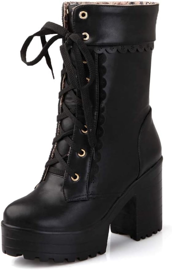 Elyffany Lolita High Heeled Boots Cosplay Lace Sweet Lady Shoes Fashion Brogue Shoes