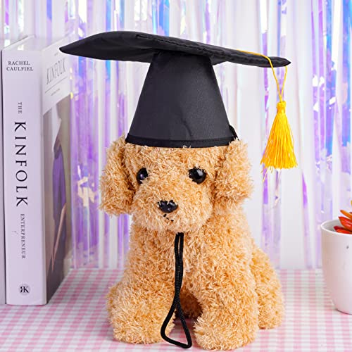 Sumersha 2pcs pet graduation caps small dogs black graduation hats with yellow tassel pet graduation costume for puppy dogs cats party outfits accessories 5 Sumersha 2pcs pet graduation caps small dogs black graduation hats with yellow tassel pet graduation costume for puppy dogs cats party outfits accessories - image 6