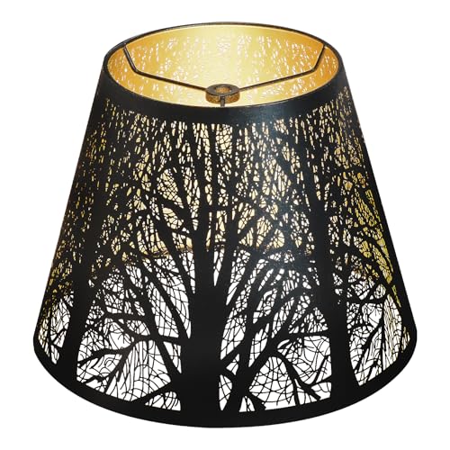 Small Lamp Shade, ALUCSET Barrel Metal Lampshade with...