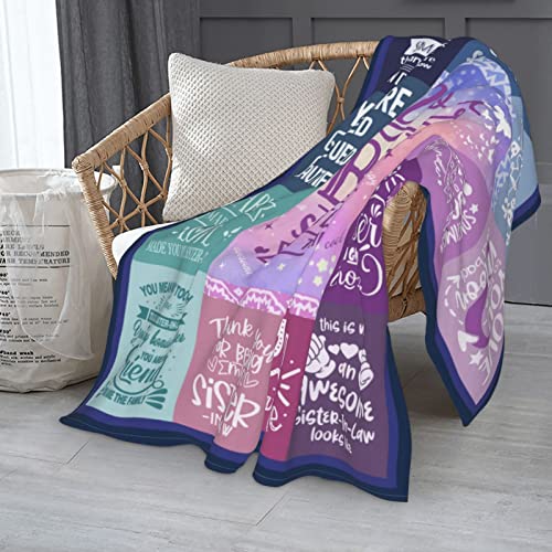 Sister In Law Gifts, Sister In Law Birthday Gifts, Gifts For Sister In Law Blanket, Birthday Gifts For Sister In Law, Sister In Law Wedding Gifts, Sister In Law Gifts For Women Throw Blanket 60"X 50" #TOP2