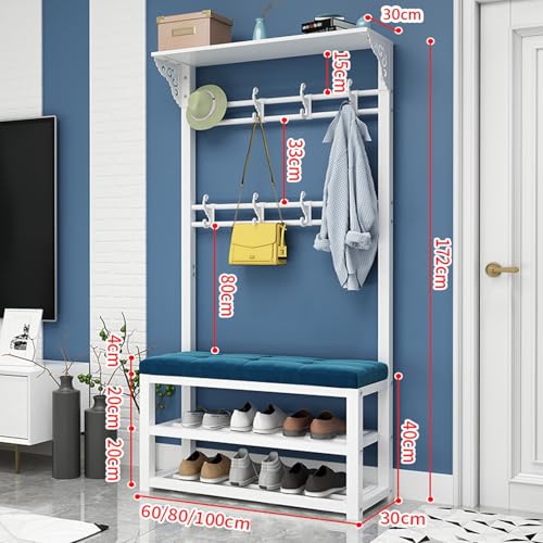 Banc à chaussures avec étagère vestiaire gain de place
