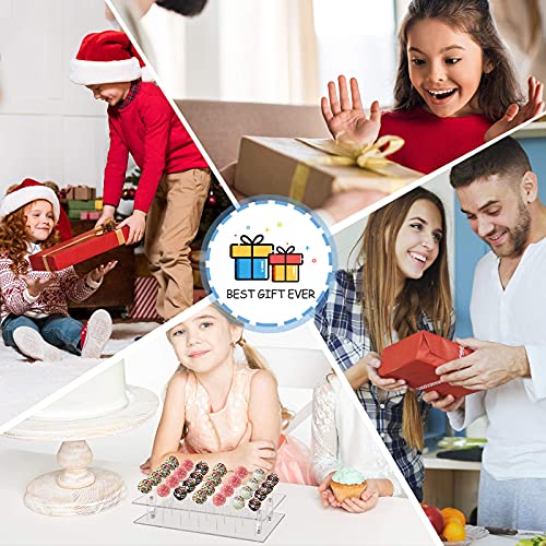 Subesty 302 Pcs Cake Pop Maker Kit, Cake Pop Baking Mold With 1 Acrylic Lollipop Holder,1 Silicone Mold Set,100 Pcs Clear Bags,100 Pcs Treat Sticks,100 Pcs Gold Bow Ties #TOP7