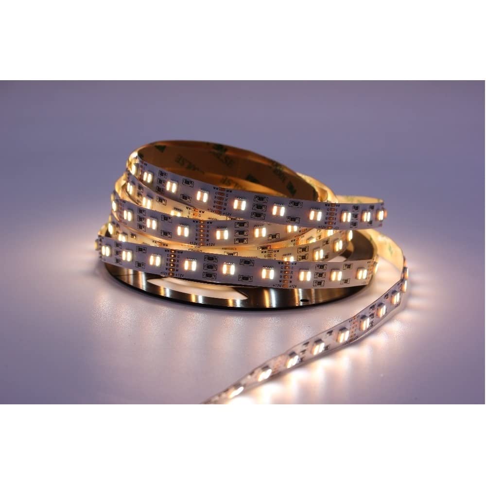 AGIPS LED Accessoires décoratifs LED 5M DC12V / 24V SMD5050 RGBCCT Déshabiller RVB Blanc + Blanc Chaud 5 Couleur en 1 LED Puce 60 LED/M IP20 IP65 IP67 Étanche LED Ruban adhésif Extérieur/intérieur