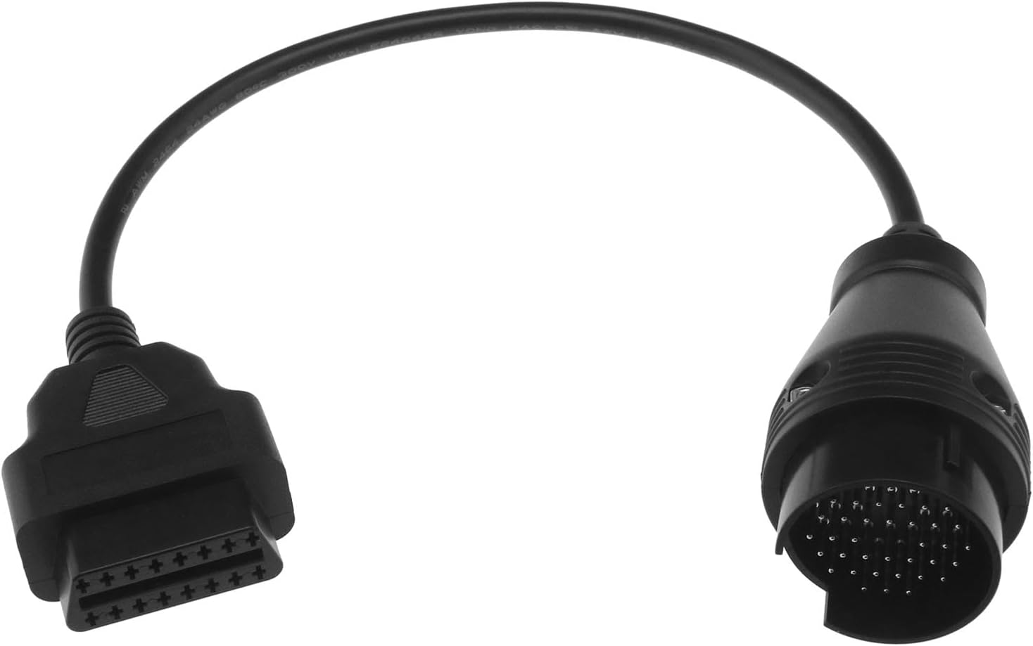 Car 38 Pin Male OBD1 to 16 Pin Female OBD2 Diagnostic Connection Cable Compatible with Mercedes Benz Automotive Fault Diagnosis Adapter Cable