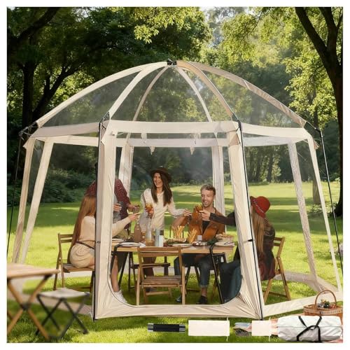 2-4/5-6/8-10�l�p �����h�[���e���g�K�[�{ �A 540°���O�����e���g �A �u���o�u���e���g �A �ȈՑg�� �ϕ��E�ϐ�݌v �Ƒ��̏W�܂��L�����v�ɓK���Ă��܂�,Size3:350*350*205cm/138*138*81in