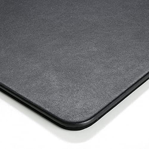 Nekmit Leather Conference Desk Blotter Pad 17 X 12 Inches, Leather Desk Protector, Writing Desk Mat For Laptop, Keyboard And Mouse, Flat, Non-Slip, Waterproof, Black #TOP2