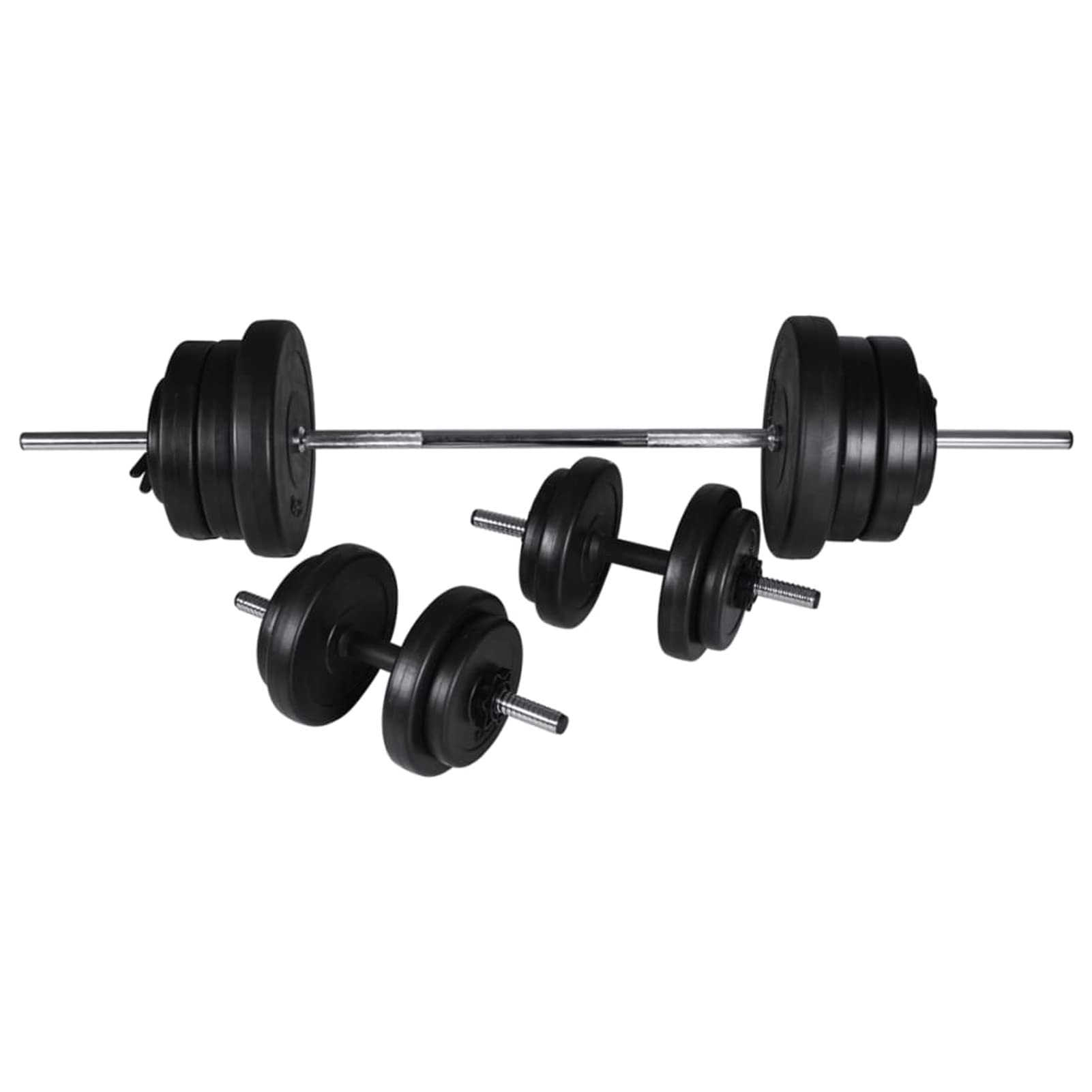 Banco de Ejercicios con Juego de Pesas y Mancuernas 60,5 kg, Rack Musculación, Banco Abdominales, Banco De Pesas Musculacion, Gimnasio En Casa, Banco Gimnasio, Banco Press Banca
