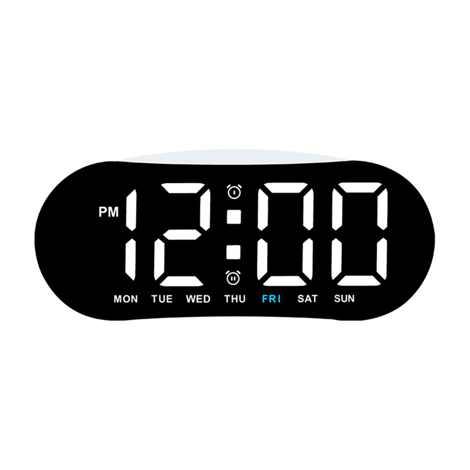 Greabuy Boys B Multifunctional Edside Clock With Soft Glowing Night Light Two Alarms Temperature Display For Oys Girls Edroom Gift Tabletop Electronic Clock