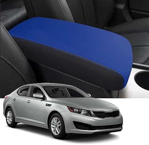 Miniatura 9 de Blazeray para Kia Optima 2016-2020 Funda para el reposabrazos de la consola central, de piel, antiarañazos, impermeable, protector de reposabrazos