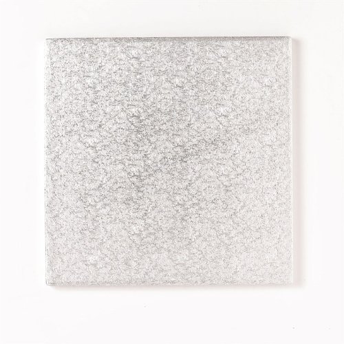 Culpitt Silver Pack Of 5 - 12'' Square Cake Drum/Board - 13Mm Thick - Foil Covered