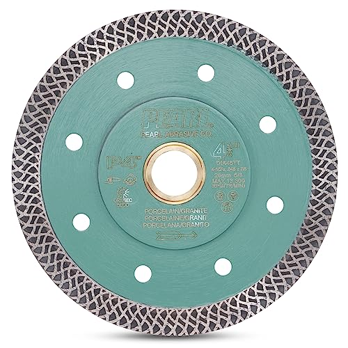 PEARL ABRASIVE CO. P4 Thin Mesh Turbo Porcelain Blade 4 1/2