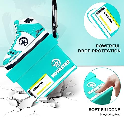 Novastar Compatible With Airpods Case Cover For 2Nd/1St, Fun Kawaii Cute Case Cover Compatible For Airpods Case 2Nd/1St Generation With Keychain (Green) #TOP3