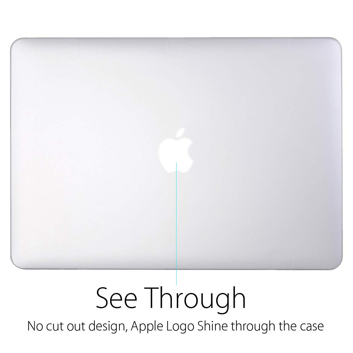 UESWILL UES01F11A1-04n - Cover rigida liscia opaca compatibile con MacBook Air 11" modello A1370/A1465 con panno in microfibra trasparente