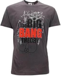 T-Shirt Originale Big Bang Theory Prodotto Ufficiale Grigia