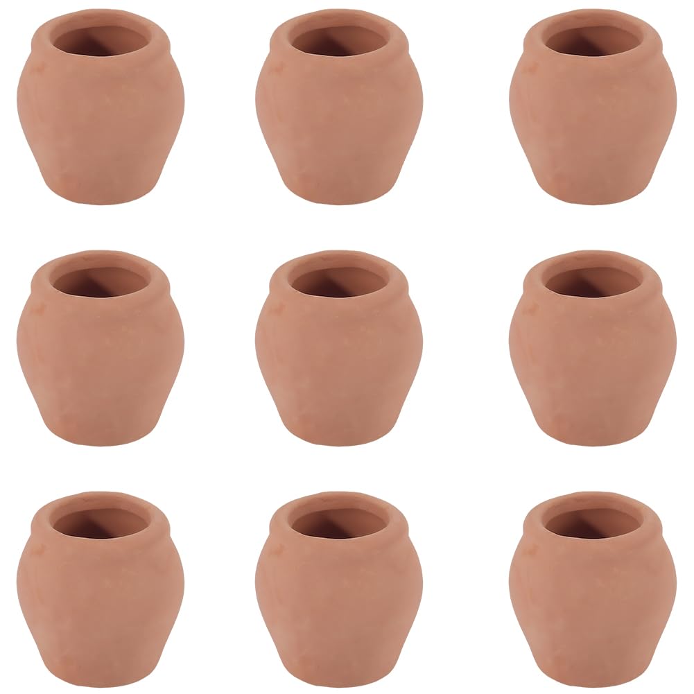 GORGECRAFT 10pz 2.4cm Mini Vasi di Terracotta Piccoli Vasi di Terracotta e Porcellana Ceramica Fioriera Giardino Fiore Terracotta Succulente Vivaio Cactus Barattoli Interni Esterni Casa Davanzale