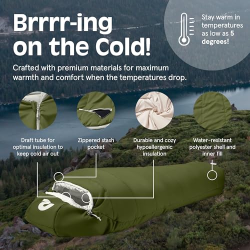Retrospec 5948 Dream 30° 30 Degree Sleeping Bag - Mummy Sleeping Bag thumb #6