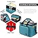 Hoshin Knitting Bag for Yarn Storage, High Capacity Yarn Totes Organizer with Inner Divider Portable for Carrying Project, Knitting Needles(up to 14”), Crochet Hooks, Skeins of Yarn (Green)