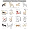 PandaHall 40pcs Émail Chien Breloques 10 style Mignon Chiot Breloques Animaux Pendentif à Breloques Alliage Émail Pendentif Balancent Animaux Breloques pour Collier Boucle D'Oreille Bijoux Porte-Clés #1