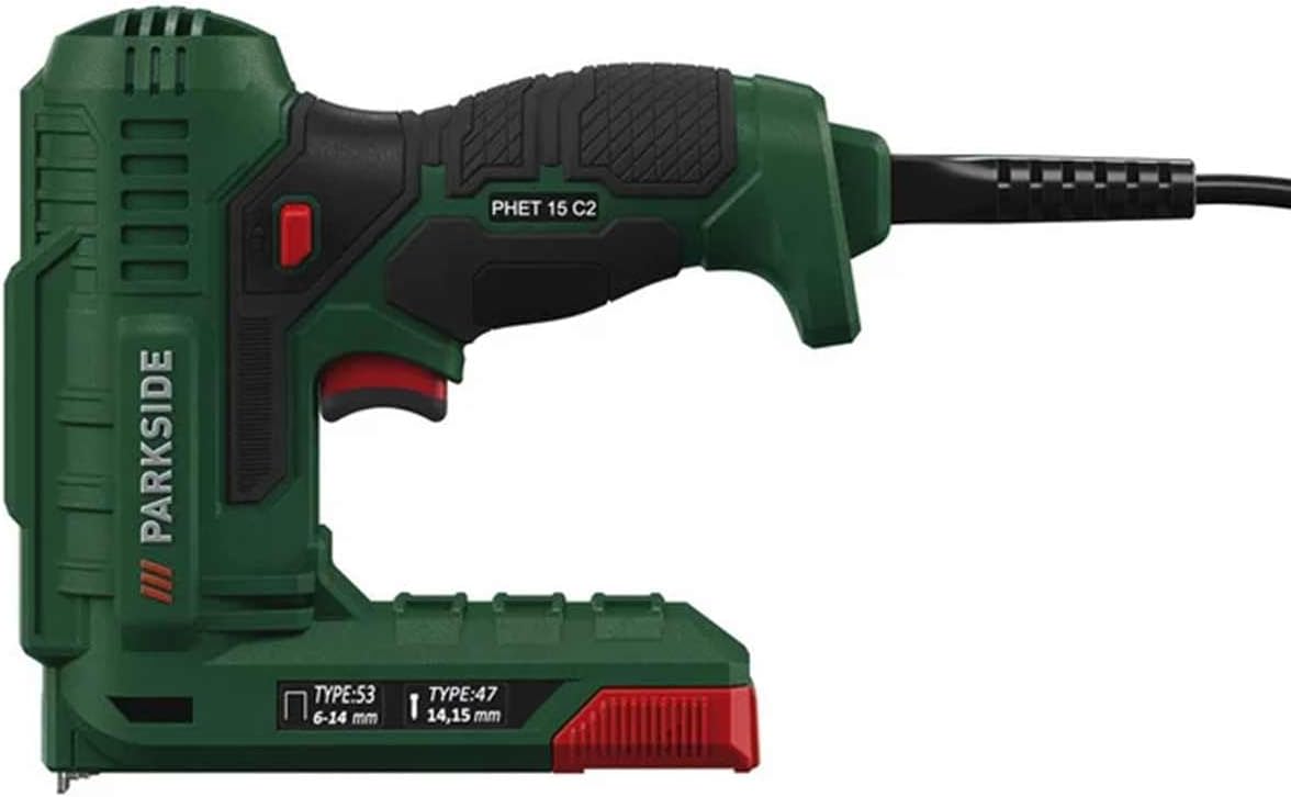 PARKSIDE PHET 15 Electric Stapler, angled view