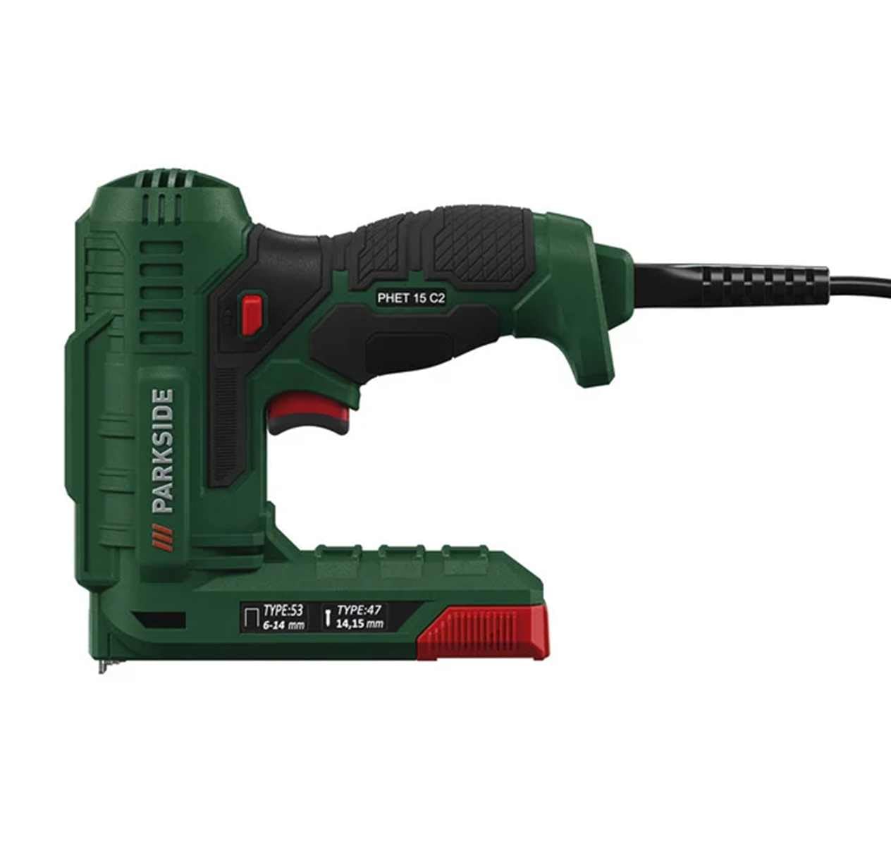 PARKSIDE® Hobby zszywacz elektryczny PHET 15, 70 W - automatyczny zszywacz elektryczny hobbystyczny - zszywacz - nowoczesny - zielony