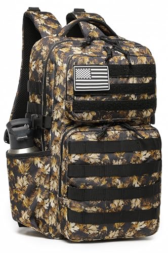 Image of Wotony Military Tactical Backpack for Men Waterproof Daypack 3 Day Assault Pack Molle Bag with Water Bottle Holder