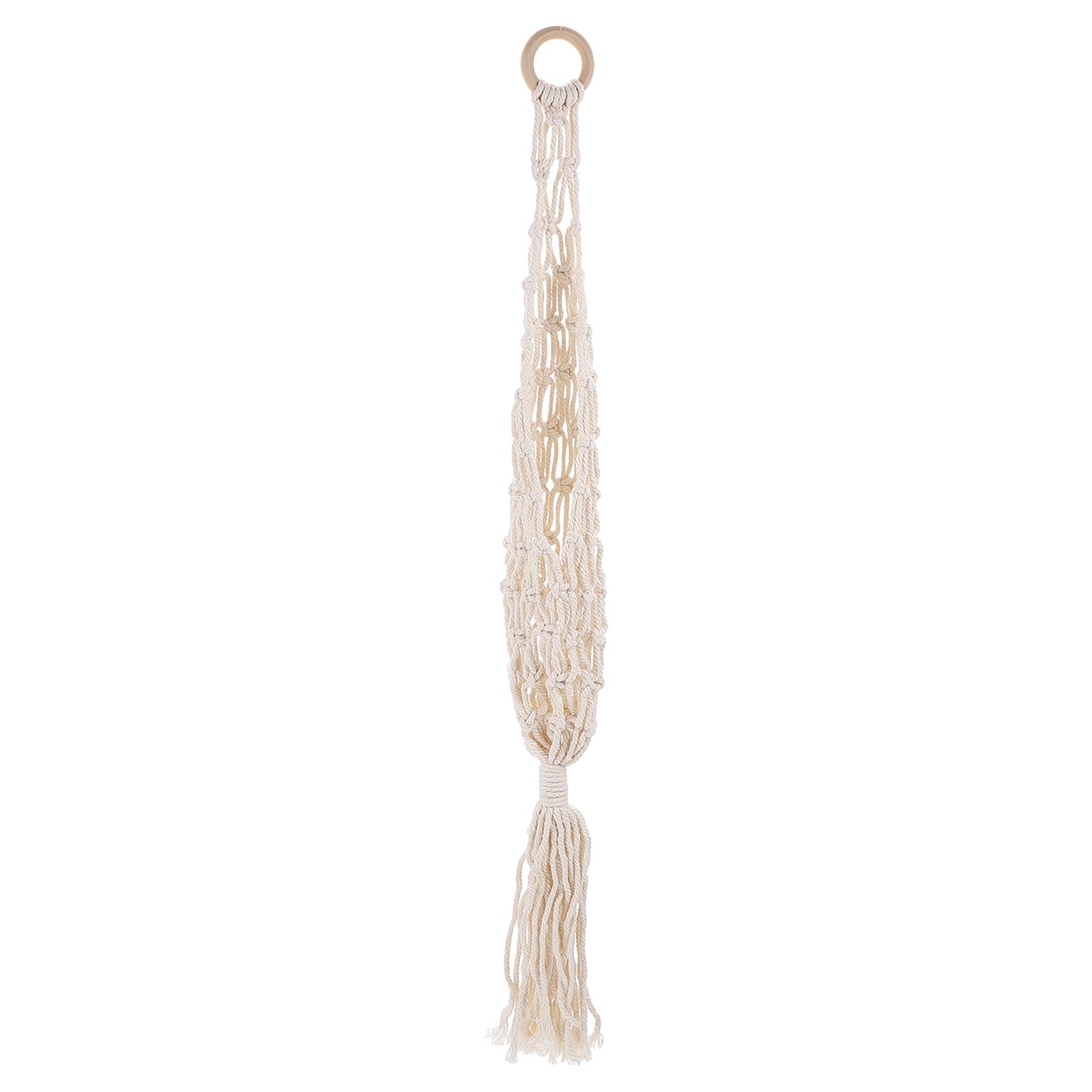 Cesta colgante de cuerda de algodón para frutas y verduras