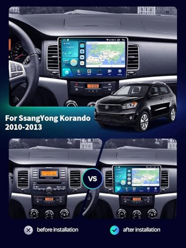 Autoradio touchscreen con manos libres Bluetooth y Mirror Link para Mitsubishi L200 2