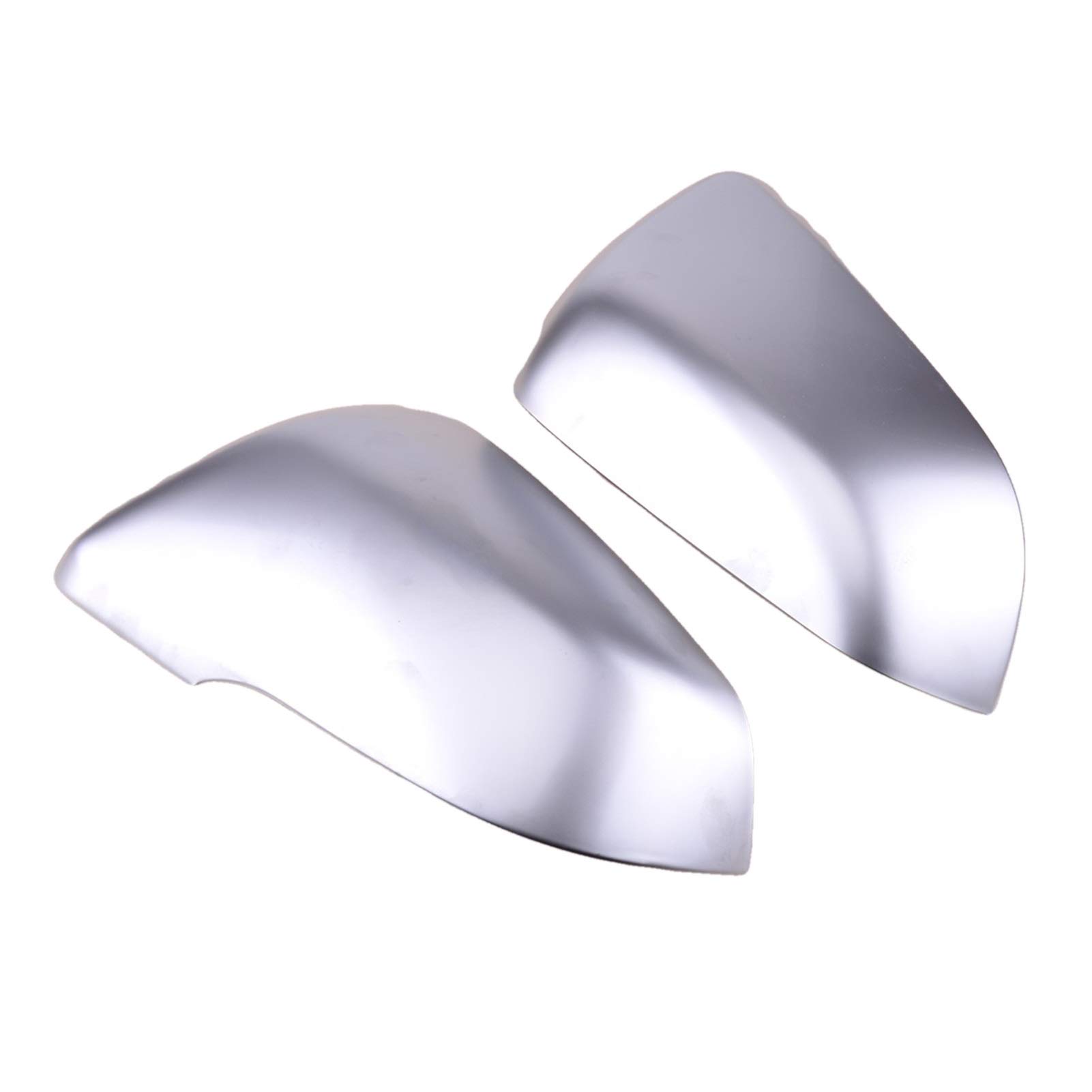 Yurefax Wing Mirror Covers, for BMW, X1 E84 F20 F21 F22 F30 F32 F33 F36 1 Pair Silver Wing Mirror Cap Cover ABS Wing Mirror Covers
