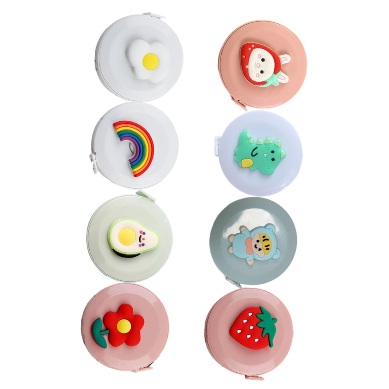 Operitacx 40piezas Mini Cinta Métrica Retráctil De Cartoon Para Manualidades Cinta Medidora De Diseño Adorable y Herramienta Práctica Para Estudiantes y Proyectos De Costura