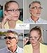 Eyekepper 4 Pack Classic Reading Glasses for Women and Men Include Reading Sunglasses Two-Tone Readers +0.75