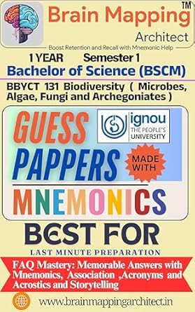 Buy IGNOU 🌿📖 BBYCT 131 Biodiversity (Microbes, Algae, Fungi, and ...
