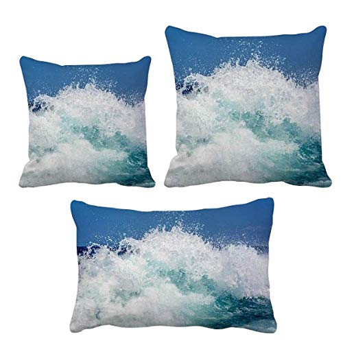 Housse de coussin vague d'eau de mer et parure de lit salon