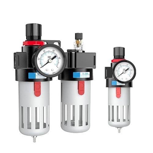 Ndkfat Khaki Bfc2000 Bfc3000 Bfc4000 1/4 3/8 1/2 Air Compressor Oil Water Separator Filter Regulator Preparation Unit Frl Combination(,W Pc 10Mm)