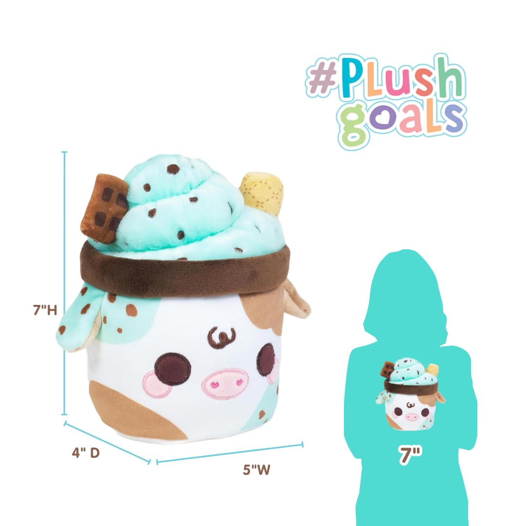 Amazon.com: Cuddle Barn PlushGoals - Mint Chocolate Chip Mooshake