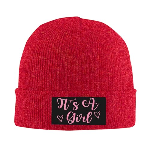 It's A Girl Cap Gender Reveal Baby Shower Welcome Newborn Beanie Knit Hat